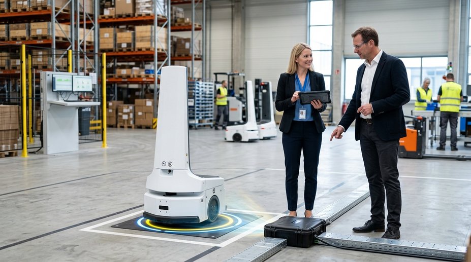 Vezeték Nélküli Töltés az Iparban: Forradalom az AGV Flottáknak és Raktáraknak?